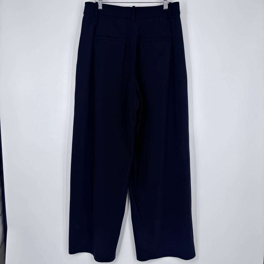 Lululemon Daydrift High-Rise Wide-Leg Trouser Sz L Black Pleated Pants LW5HKNS - Picture 5 of 9